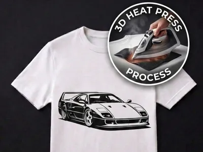 Ferrari F40 - T-shirt Print