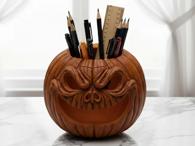 Creepy Pumpkin Face