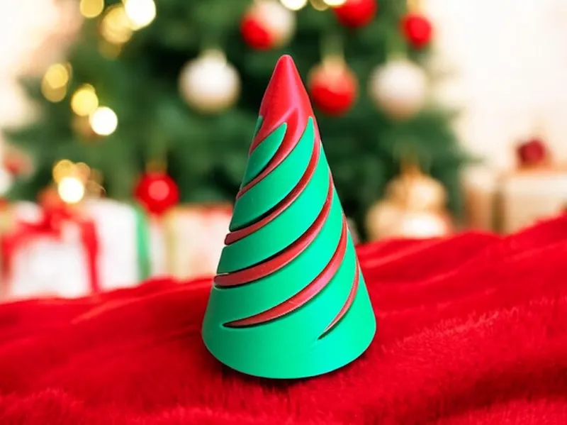 Christmas Tree Spiral Pass-Through Fidget Toy