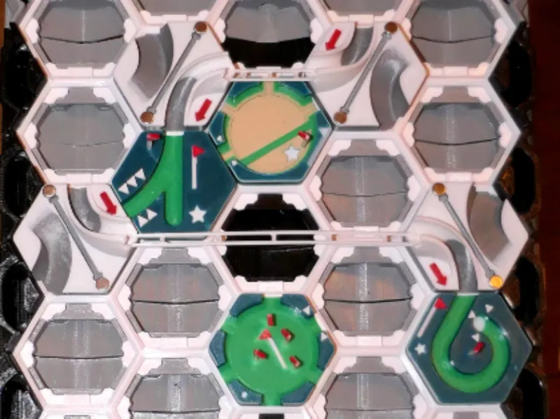 Hextraction Tiles Set H Sky Rail + Golf