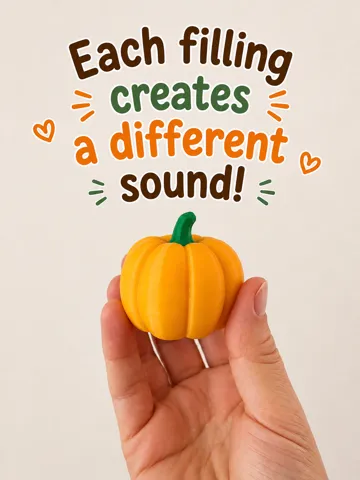 Objeto manipulable: Pumpkin Shaker Toy|Fillable Fall Fidget|Montessori — vista de referencia 3