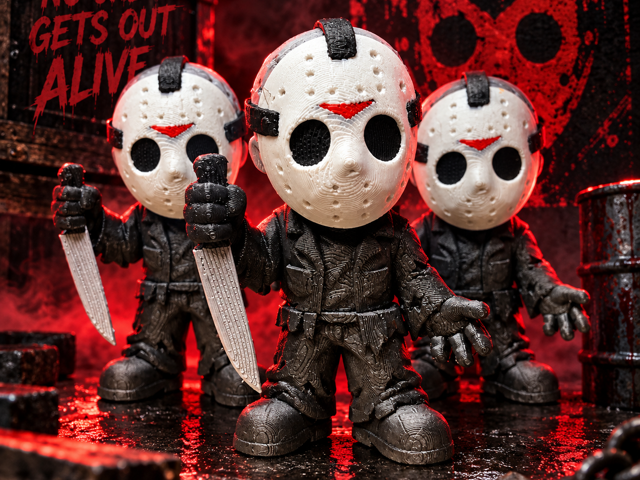 Jason Voorhees Flexi Fidget 3D model