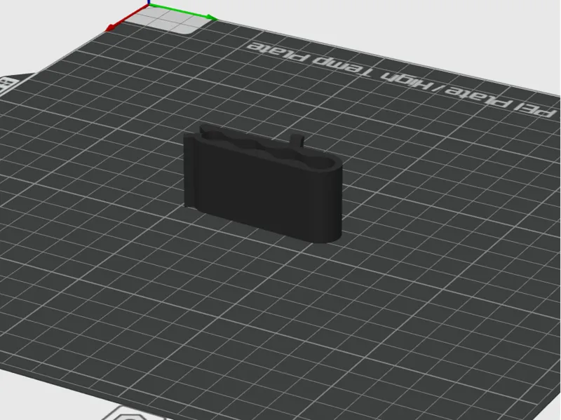 Alumn. Profile cable clip