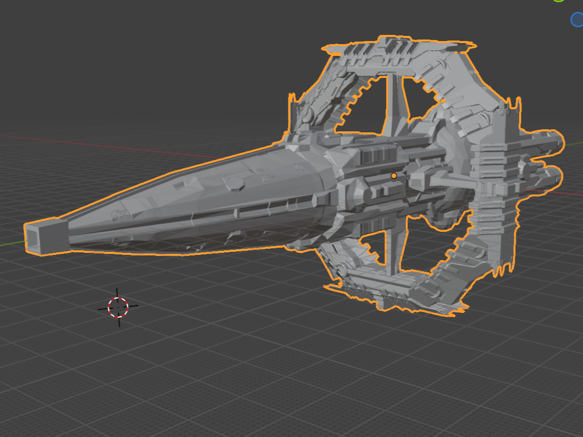 Miniatura 1 do modelo 3D 蓝色空间号