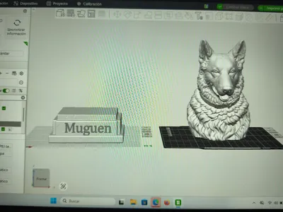 German shepherd sculpture