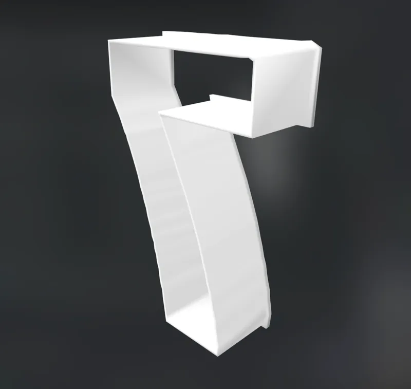 Number 7 Large Cookie Cutter