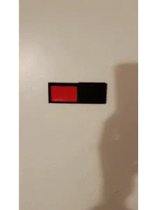 Indicateur libre/occupé pour toilettes