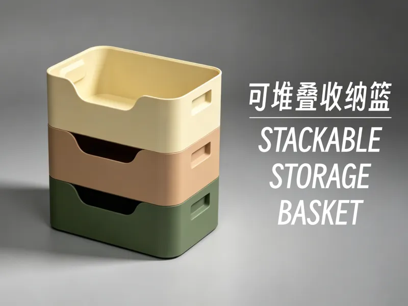 可堆叠收纳篮