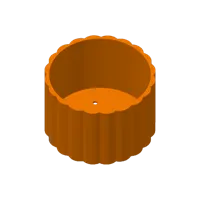 Flower Pot Corduroy (With Drainage) - Quick 1h49m - 0.28mm layer, 2 walls, 15% infill