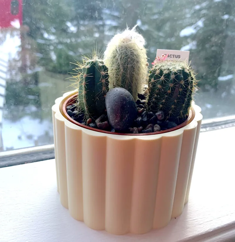 Flower Pot - Corduroy (drainage as an option)