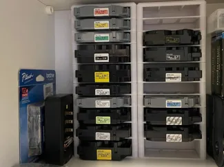 Brother P-Touch TZe Label Tapes Organizer Rack