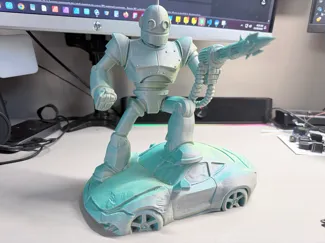 Apocalyptic Robot Crushing a Car, Headphone Stand