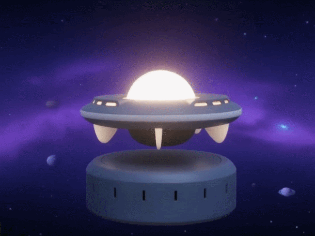 磁悬浮悬浮UFO/氛围灯UFO/磁吸摆件飞船/太空飞船