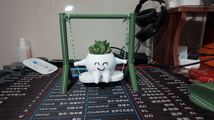 秋千花盆