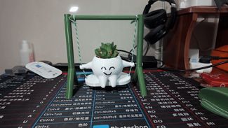 秋千花盆