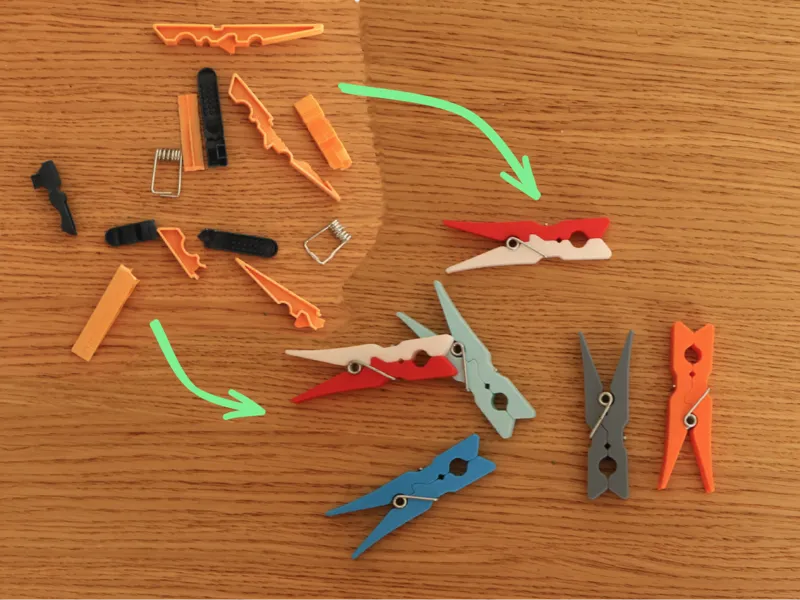 Clothes Peg - Reuse Your Old Springs