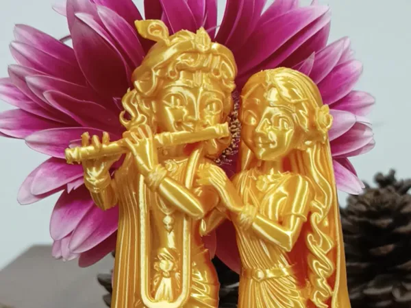 Sculpture de Krishna et Radha