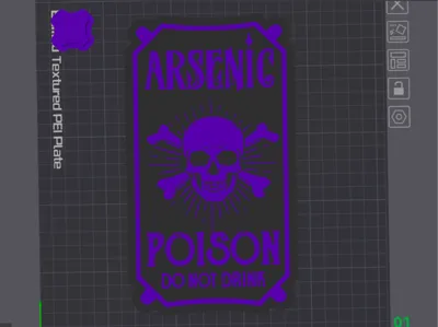 Arsenic poison sign Wall Décor by RoguePrints3D MakerWorld: Download ...