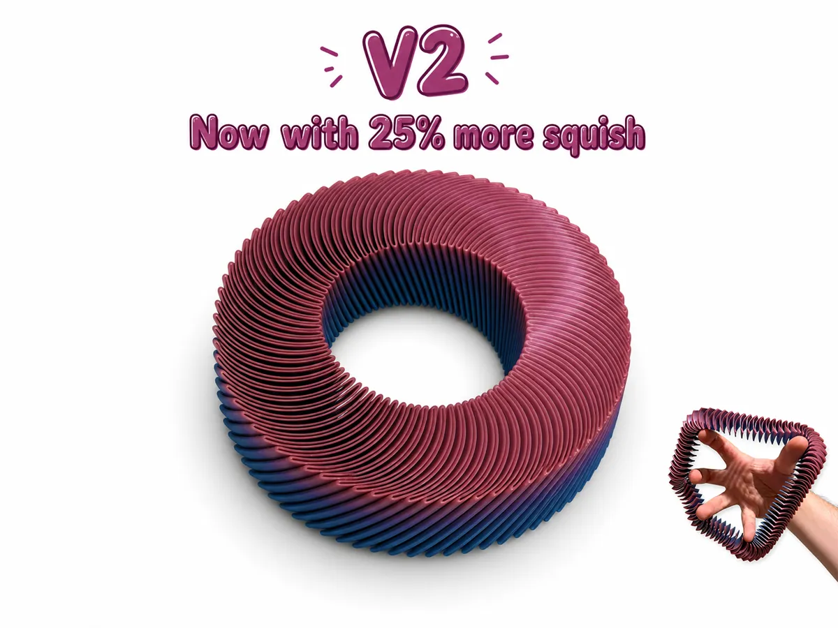 Squishy Loopz Spiral V2 - Игрушки и игры - PLA - изделие 3D-печати