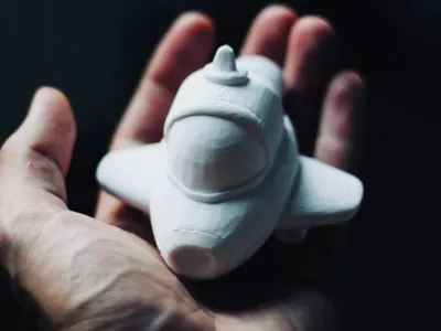 The Spark - Retro Spaceship (Easy to Print)