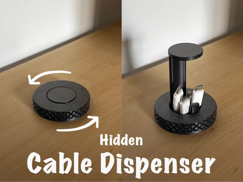 Hidden Cable Grommet for Desk