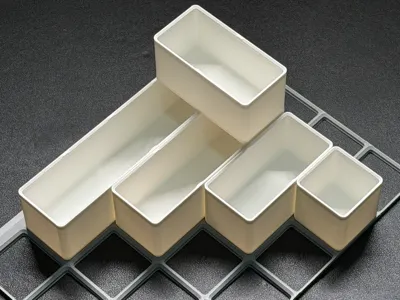 Gridfinity 1x1 to 1x6 stackable trays, 6U (45.8mm)