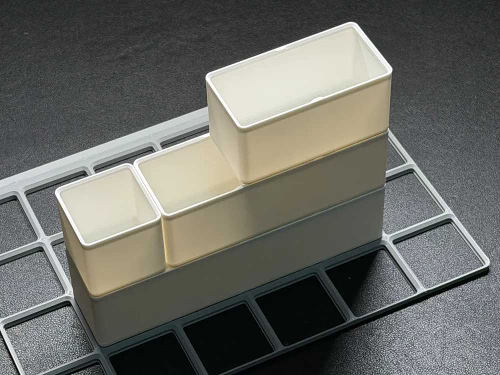 Gridfinity 1x1 to 1x6 stackable trays, 6U (45.8mm) - Free 3D Print ...