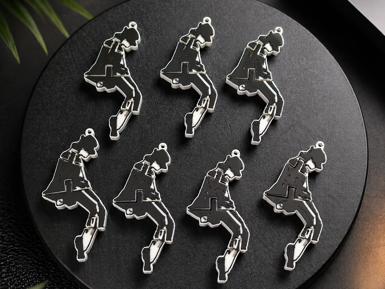 Michael Jackson Flexi Fidget Keychain quick print