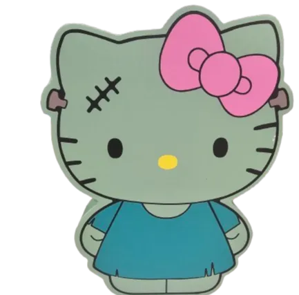 hello kitty Frankenstein keychain 