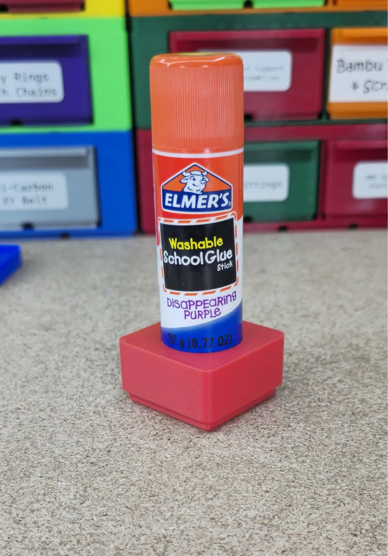 Elmer's 22g Glue Stick 1x1 Gridfinity Holder