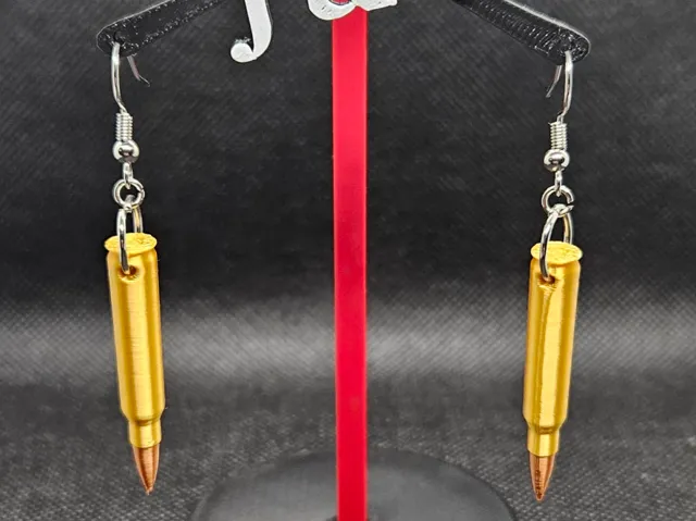 Rifle Cartridge earrings