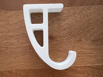 Screw-in rounded shelf hooks