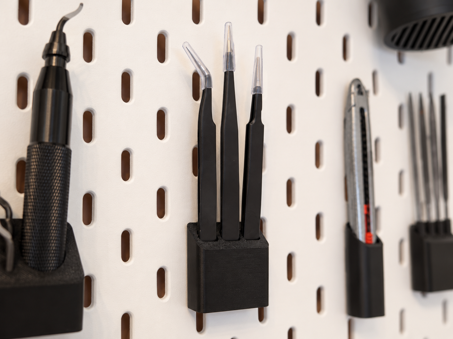 Maker's Supply Steel Tweezers Holder Ikea Skadis - 1
