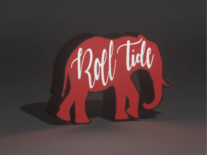 Roll Tide Light Box