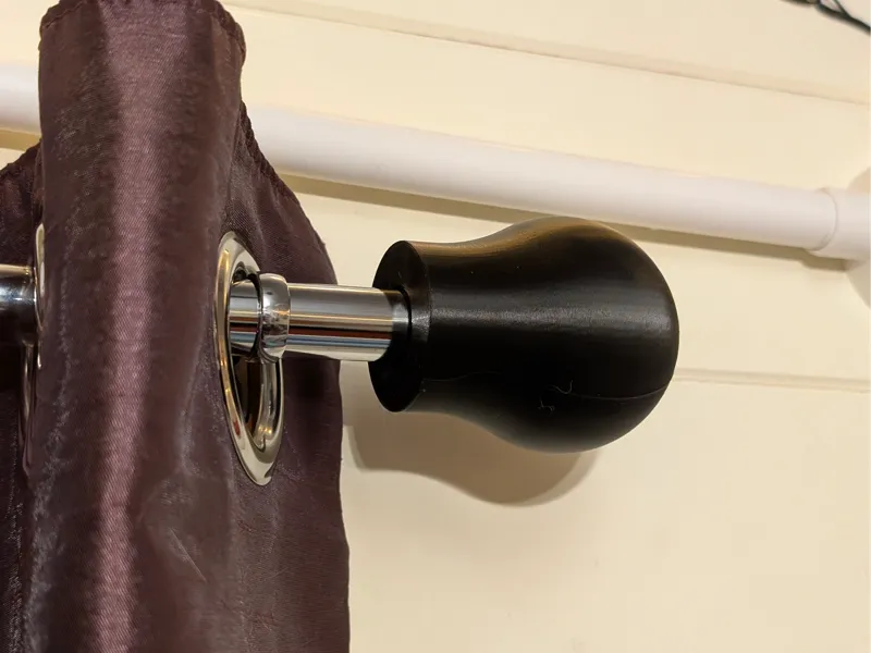 Curtain Rail end 22mm - Push on
