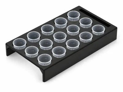 2cl Shot Cup Holder Rack – 15 Slots