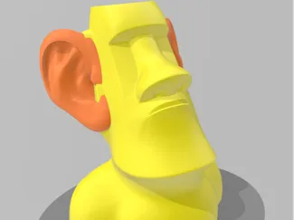 Funny Moai Headphone Stand – Easter Island Statue