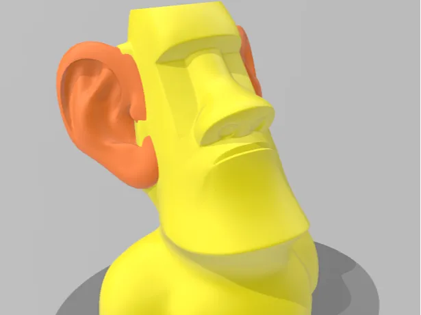 Funny Moai Headphone Stand – Easter Island Statue
