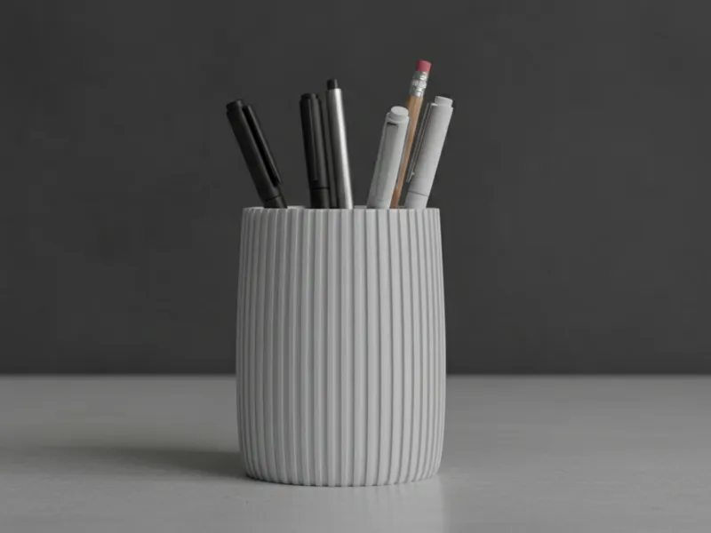 Minimalist Pen Holder – Modern Desk Organizer