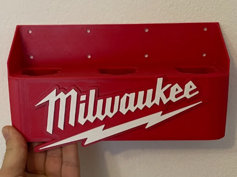 Milwaukee M12 battery holder and wall mount 