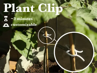 Customizable Plant Support Clip