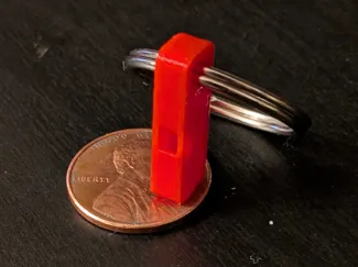 90dB Pico Keychain Whistle | <1 gram | 2min