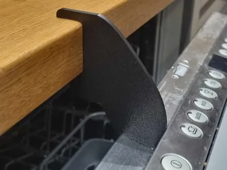 Dishwasher door holder