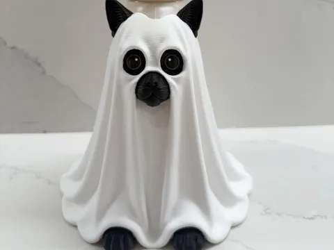 Adorno temático: Cat Ghost Bath and Body Works Soap Holder — referencia de MakerWorld