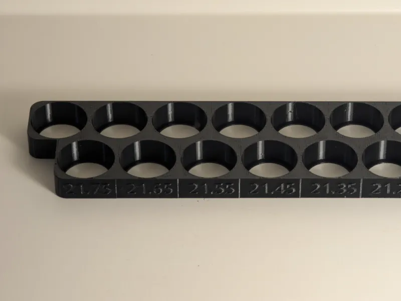 21700 cell spacer size calibration