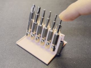 magnetic hex bit tool holder with magnet inside