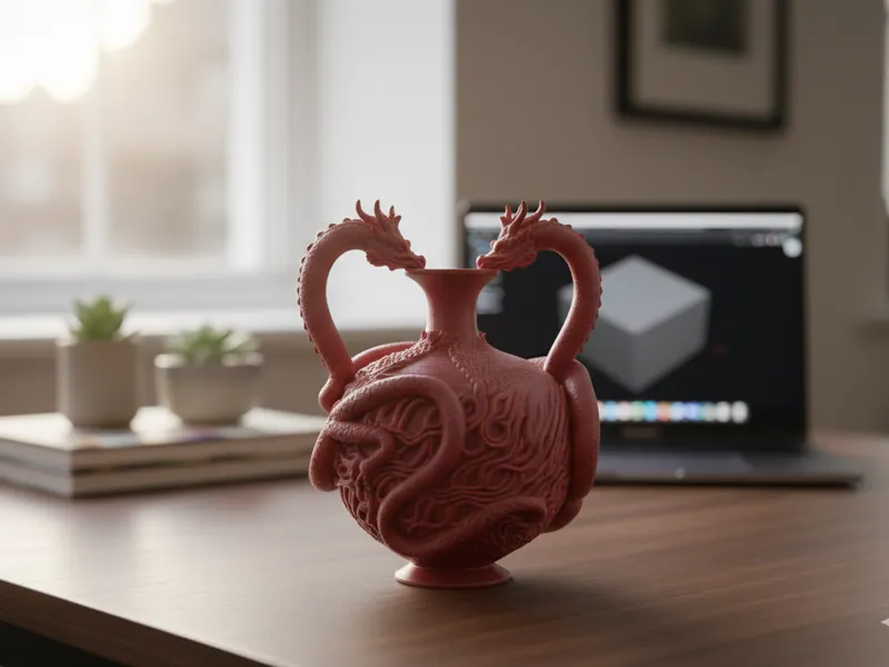 Imperial Dragon Altar Vase - Old World Magic