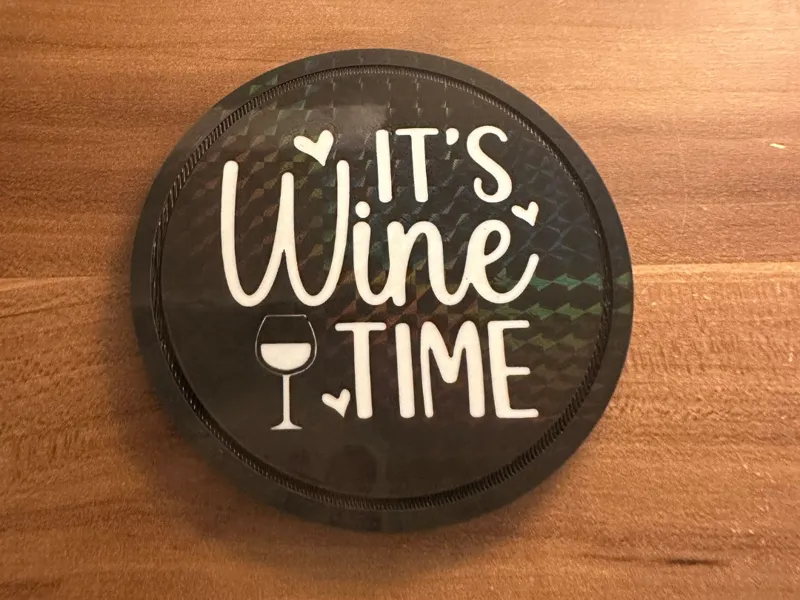 Untersetzer "It’s Wine Time" 
