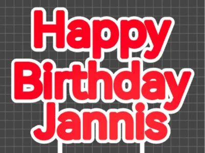 Cake Topper Jannis