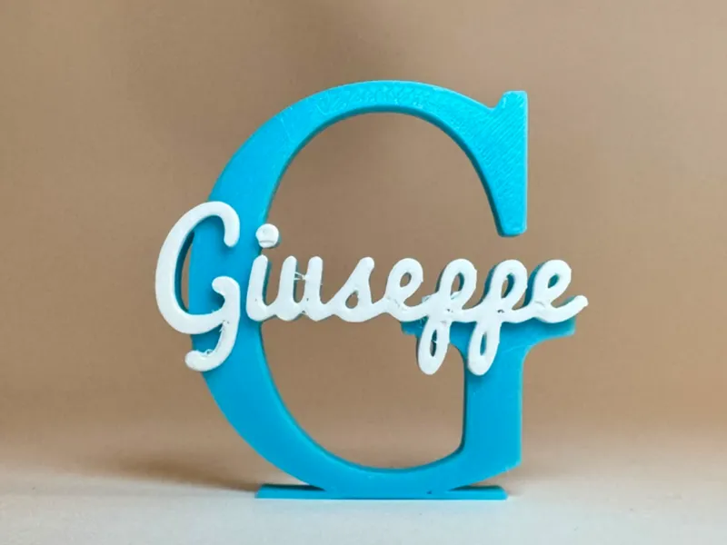 Placa de Identificação 3D - Giuseppe